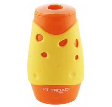 Temperówka KEYROAD Cheese, plastikowa, podwójna,