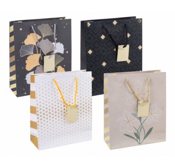 Torebka na prezenty DONAU HOME, 25x30x10cm, mix