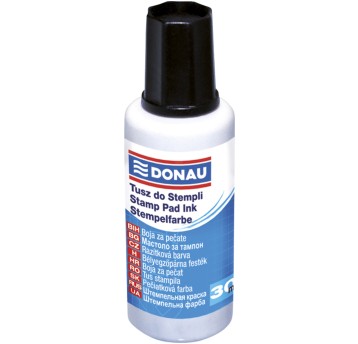 Tusz do pieczątek DONAU, 30ml, czarny