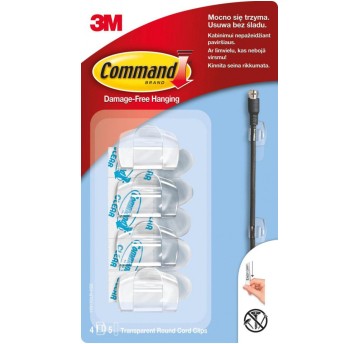 Uchwyty do kabli COMMAND™ (17017 PL), małe, 4szt.,