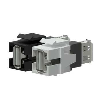 USB Adapter Keystone 2.0 A- 2.0 A Czarny - VCK62