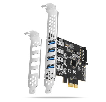 USB PCIe PCEU-43RS Kontroler 4x port 3.2 GEN 1 U
