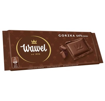 WAWEL GORZKA 64% COCOA 90G
