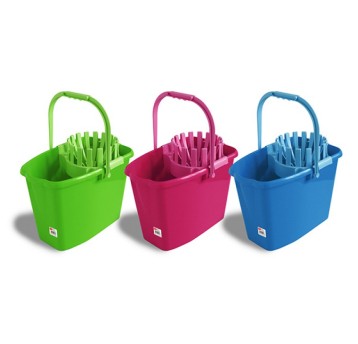 Wiadro ANNA ZARADNA, z wyciskaczem, 10 l, niebies