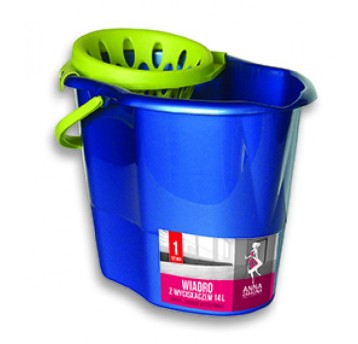 Wiadro ANNA ZARADNA, z wyciskaczem premium, 14 l,