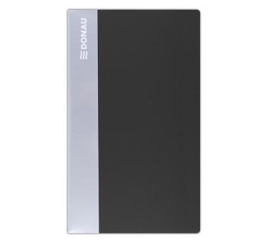 Wizytownik DONAU, PP, na 120 wizytówek, czarny