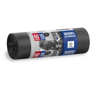 Worki na śmieci ANNA ZARADNA, supermocne, 60 l, 1