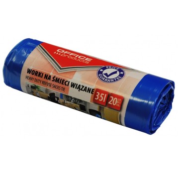Worki na śmieci wiązane OFFICE PRODUCTS, premium