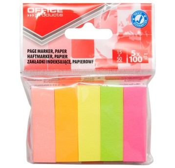 Zakładki indeksujące OFFICE PRODUCTS, papier, 15x