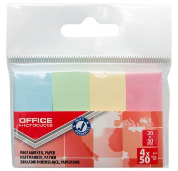 Zakładki indeksujące OFFICE PRODUCTS, papier, 20x