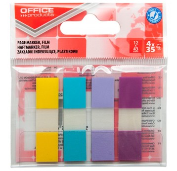 Zakładki indeksujące OFFICE PRODUCTS, PP, 12x43mm