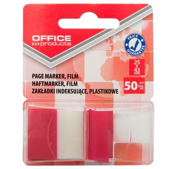 Zakładki indeksujące OFFICE PRODUCTS, PP, 25x43mm
