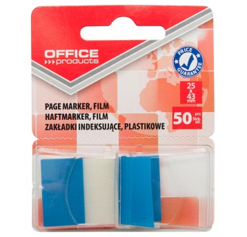 Zakładki indeksujące OFFICE PRODUCTS, PP, 25x43mm