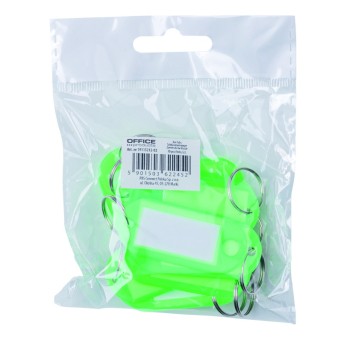 Zawieszki na klucze OFFICE 50x20mm 10szt zielone