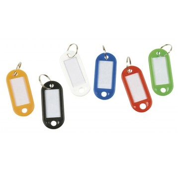 Zawieszki na klucze Q-CONNECT, 50x22mm, 100szt.,