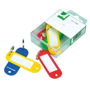 Zawieszki na klucze Q-CONNECT, 58x20mm, 6szt., mi