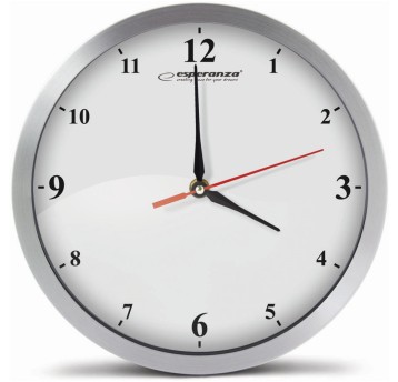 Zegar ścienny DETROIT biały EHC009W ESPERANZA