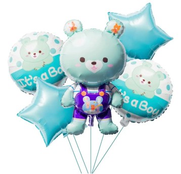 Zestaw 5 szt. balonów foliowych It`s a Boy BCF-703