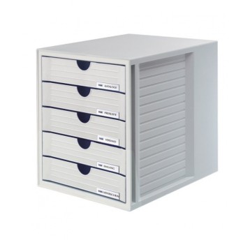 Zestaw 5 szufladek HAN System-Box, polistyren, A4