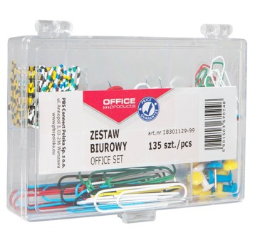 Zestaw biurowy (pinezki i spinacze) OFFICE PRODUC