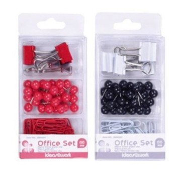 Zestaw biurowy (pinezki, klipy i spinacze), mix 6