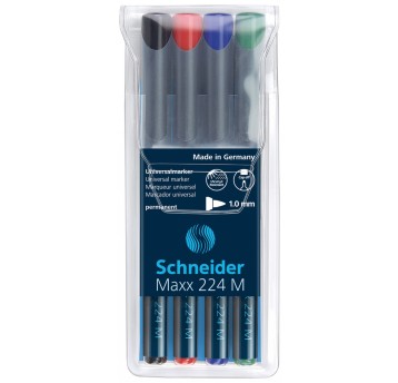 Zestaw foliopisów permanentnych SCHNEIDER Maxx 22