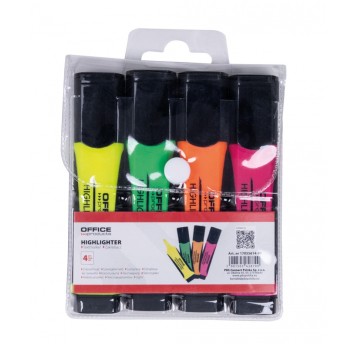 Zestaw zakreślaczy OFFICE PRODUCTS z uchwytem 4mix