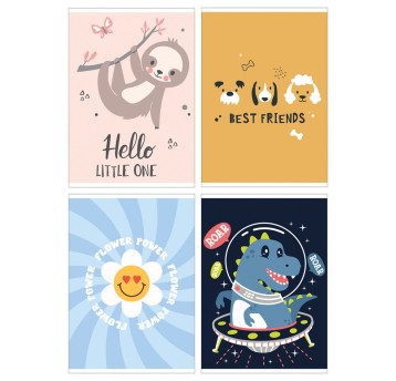 Zeszyt szkolny GIMBOO, A5, w 3 linie, 16 kart.,