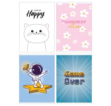 Zeszyt szkolny GIMBOO, A5, w kratkę, 16 kart.,