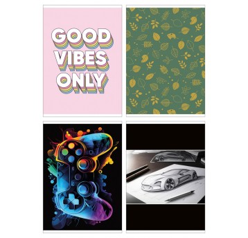 Zeszyt szkolny GIMBOO, A5, w kratkę, 60 kart A5