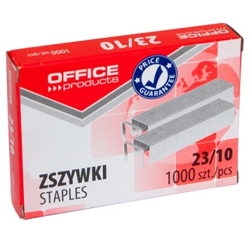 Zszywki OFFICE PRODUCTS, 23/10, 1000szt.