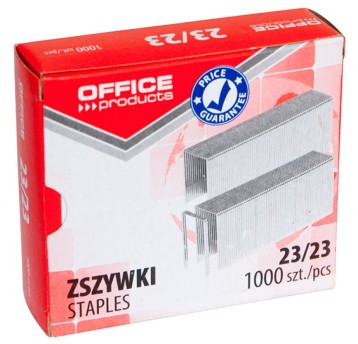 Zszywki OFFICE PRODUCTS, 23/23, 1000szt.