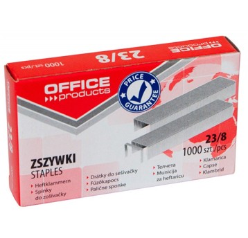 Zszywki OFFICE PRODUCTS, 23/8, 1000szt.